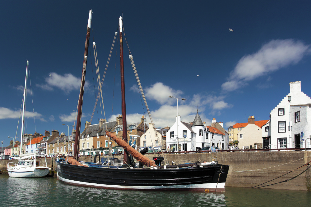 Historic boat in Anstruther Harbour