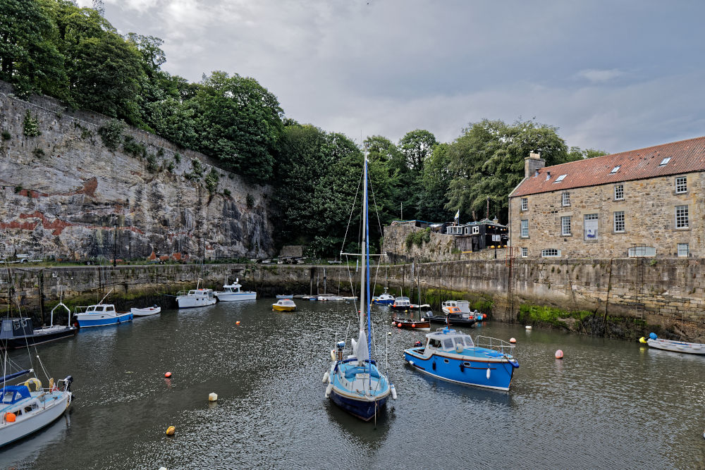 Dysart Harbour in Fife, Scotland