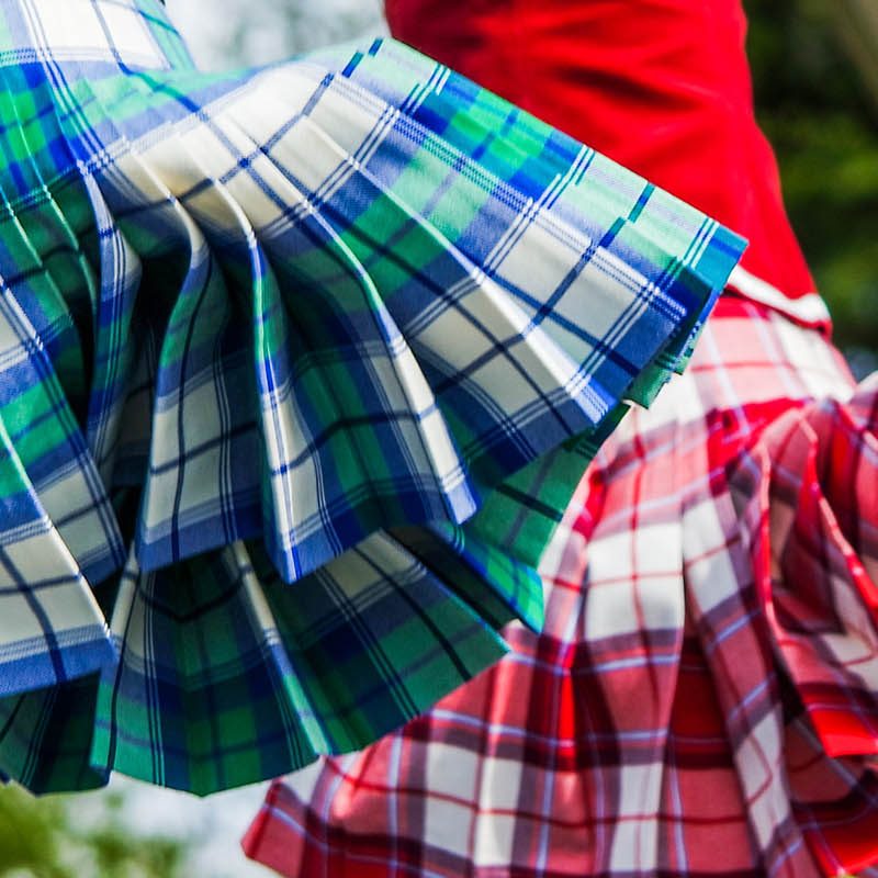 Highland dancers dancing the Highland Fling