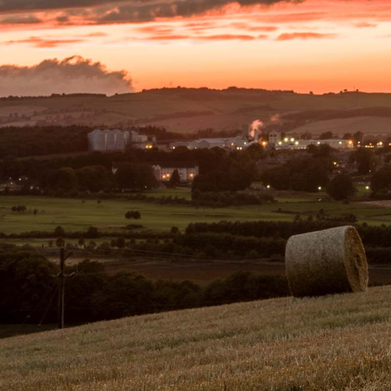 Sunset from near Tarvit Hill in Cupar, Fife