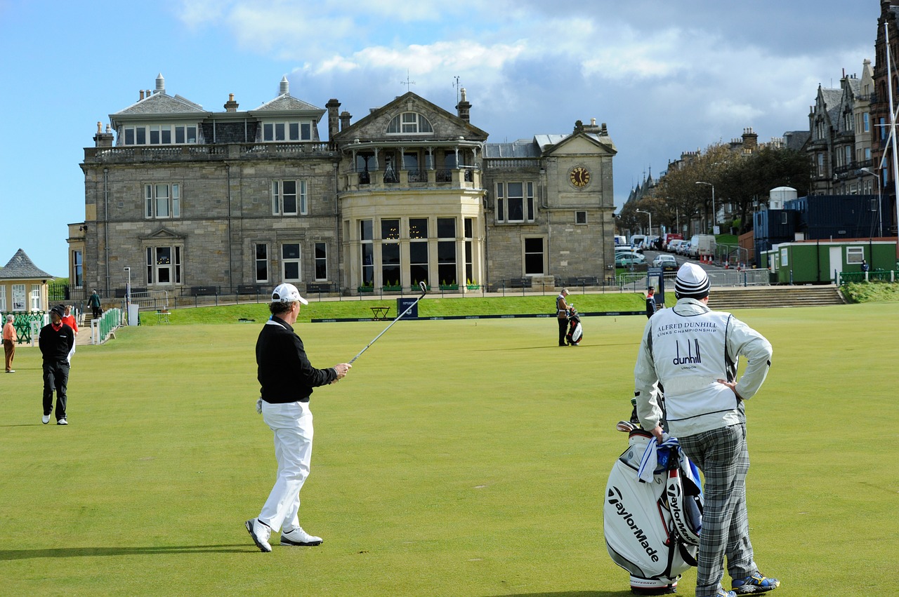 A photo of some people playing golf in St. Andrews