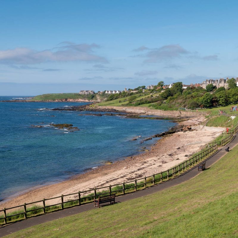 The village of Crail, from the Fife Coastal Path, East Neuk of Fife, Scotland