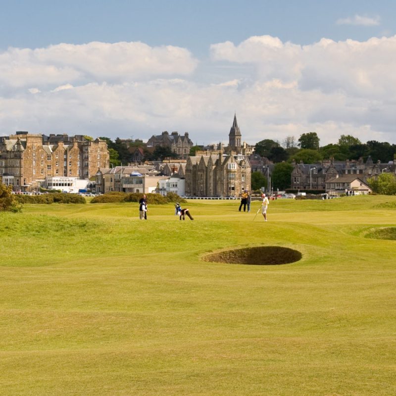 The Old Course golf course on St Andrews Links