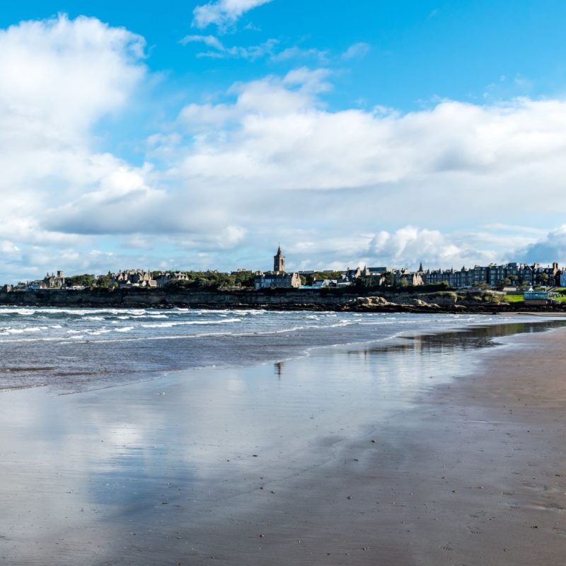 View of St Andrews from the beach